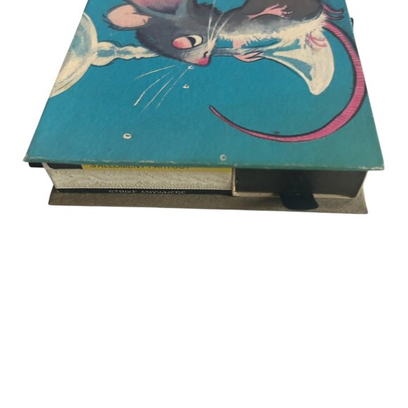 Vintage Illustrated Matchbox with Pull-Out Drawers Pickled Mouse Art 4” Square - Picture 6 of 6